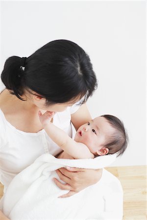 Mother Holding Infant Stock Photo - Rights-Managed, Code: 859-03982713