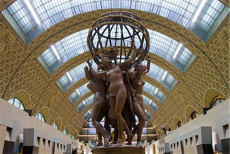 sculpture gallery - A metal statue in the Musee d'Orsay,Paris,France Stock Photo - Rights-Managed, Code: 851-02959821