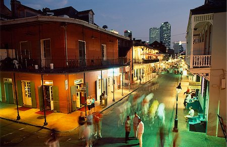NIGHT TIME ON BOURBON STREET New Orleans  Louisiana Stock Photo - Rights-Managed, Code: 851-02964169