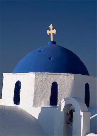 rooftop in greece - Church,The Cyclades,Greece. Paros,Naousa Stock Photo - Rights-Managed, Code: 851-02960068