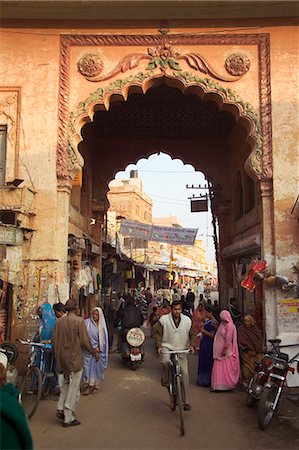 A busy street in Bundi,Rajasthan,India Stock Photo - Rights-Managed, Code: 851-02960438