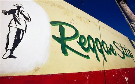 photography jamaica - Reggae sign,Ocho Rios,Jamaica Stock Photo - Rights-Managed, Code: 851-02960975