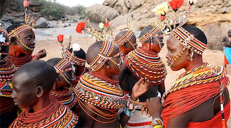 simsearch:841-02918817,k - Samburu dancers at courtship ceremony,Samburuland,Kenya Foto de stock - Con derechos protegidos, Código: 851-02961272