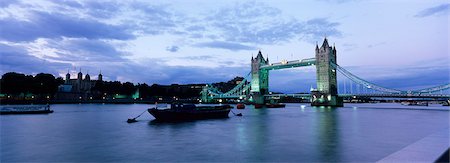 Tower Bridge at dusk,London,England,UK Stock Photo - Rights-Managed, Code: 851-02961467