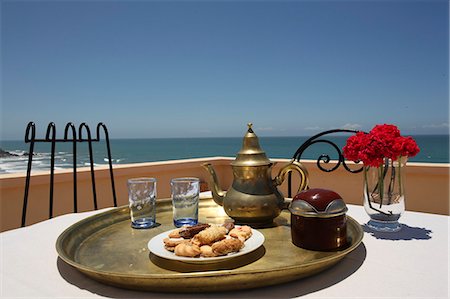 Food tray,hotel Kasbah Tabelkoukt,Mirleft,Sidi Ifni,Morocco Stock Photo - Rights-Managed, Code: 851-02962076