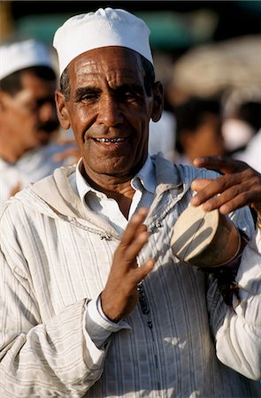 Man with drum,Marrakesh,Morocco Stock Photo - Rights-Managed, Code: 851-02962255