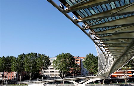 Puente Zubizuri Bridge,Bilbao,Basque Region,Spain Stock Photo - Rights-Managed, Code: 851-02963018
