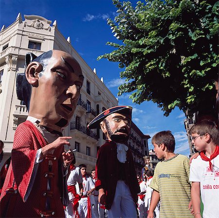 pamplona - Procession of giants and giant heads,Pamplona,Spain Stock Photo - Rights-Managed, Code: 851-02963044