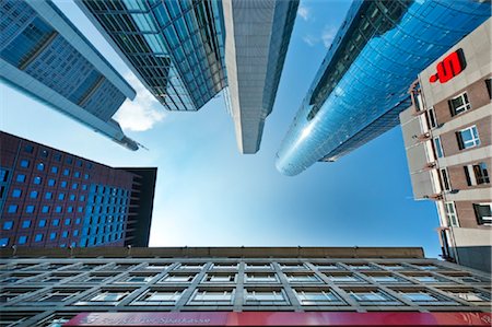 Office skyscrapers in Frankfurt Main, Germany Stock Photo - Rights-Managed, Code: 853-05523795