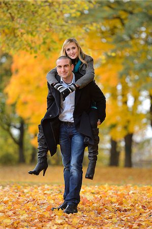 riding boots not equestrian not cowboy not child - Happy couple in autumnal landscape Stock Photo - Rights-Managed, Code: 853-06442257