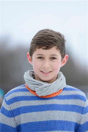 Smiling boy outdoors, portrait Stock Photo - Rights-Managed, Code: 853-06893178