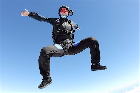 Skydiver in free fall, Honolulu, Hawaii, USA Stock Photo - Rights-Managed, Code: 853-07451052