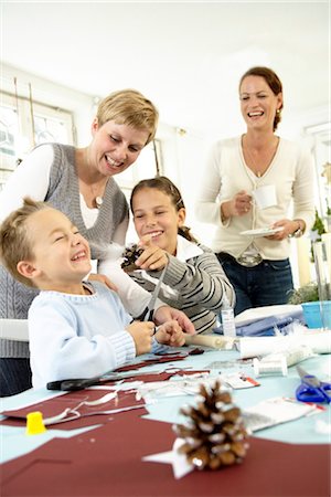 Two women and children having fun Stock Photo - Rights-Managed, Code: 853-02913815