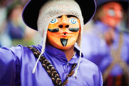 South America, Bolivia, Oruro, Oruro Carnival, Man in costume Stock Photo - Rights-Managed, Code: 862-05997071