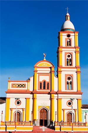 South America, Colombia, El Cocuy, central church Stock Photo - Rights-Managed, Code: 862-05997281