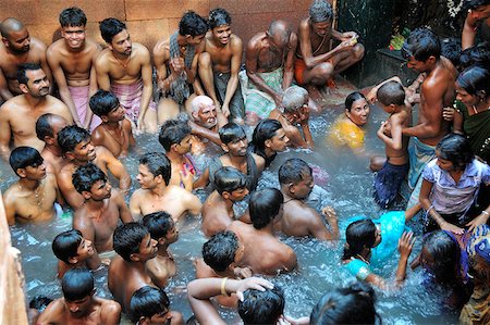 Thermal baths at Rajgir. India Stock Photo - Rights-Managed, Code: 862-05997887