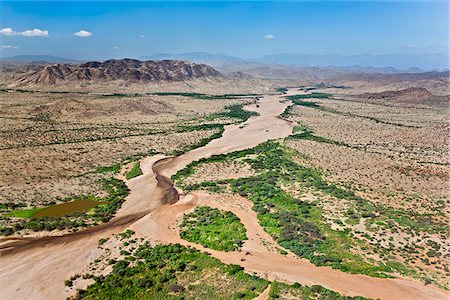 The large seasonal river called the Barsaloi and further downstream the Milgis in a semi-arid region of Samburu District. Stock Photo - Rights-Managed, Code: 862-05998471