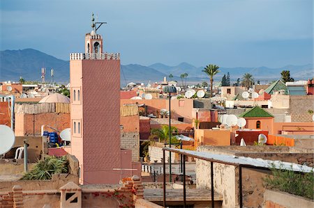 Ruins of a El Badi Palace commissioned by the Saadian Sultan Ahmad al-Mansur in 1578, MarraKech, Morocco Stock Photo - Rights-Managed, Code: 862-05998653