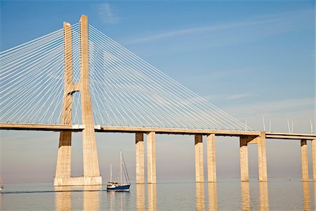 Vasco da Gama Bridge. Lisbon. Portugal Stock Photo - Rights-Managed, Code: 862-05998902