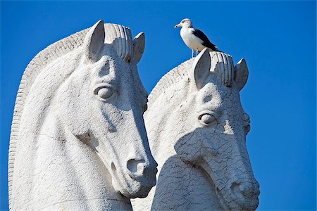 statue of horse - Sculptures in Belem, Lisbon, Portugal Stock Photo - Rights-Managed, Code: 862-05998913