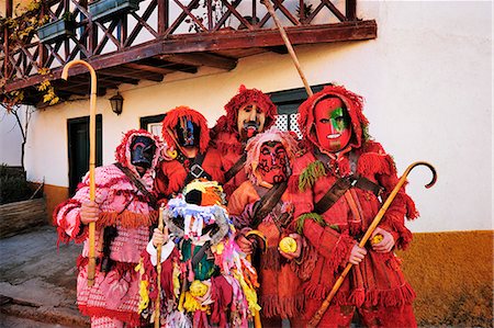 simsearch:862-05998941,k - Medieval traditional masks used during the Winter Festivities. Grijo de Parada, Tras-os-Montes, Portugal Stock Photo - Rights-Managed, Code: 862-05998937
