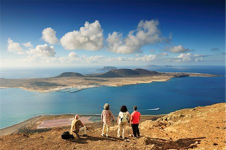 simsearch:862-05999254,k - Île de Graciosa, vue depuis le Mirador del Rio. Lanzarote, îles Canaries Photographie de stock - Rights-Managed, Code: 862-05999245
