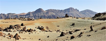 Teide National Park (Parque Nacional del Teide) is one of the most visited National Parks in the world. It is centered around Teide volcano, 3718m high, the highest mountain of Spain. Tenerife, Canary islands Stock Photo - Rights-Managed, Code: 862-05999305