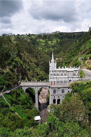 Church in the canyon at Las Lajas, Colombia, South America Photographie de stock - Rights-Managed, Code: 862-06541102