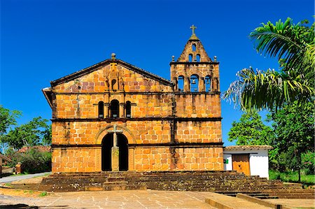 Capilla de Santa Barbara, Colonial Town Barichara, Colombia, South America Photographie de stock - Rights-Managed, Code: 862-06541170