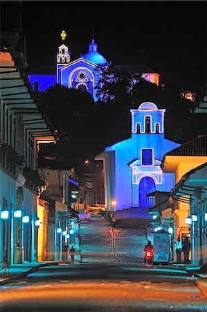 Christmas lights at Plaza Caldas, Popayan, Colombia, South America Photographie de stock - Rights-Managed, Code: 862-06541203