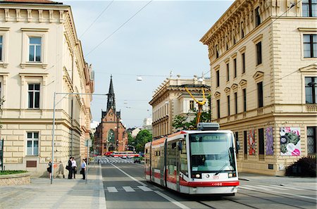 simsearch:862-06541761,k - Europe, Czech Republic, Brno, street tram, Brno Stock Photo - Rights-Managed, Code: 862-06541224