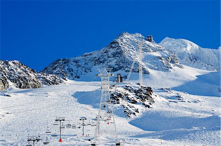 ski lift - Europe, France, French Alps, Haute Savoie, Chamonix, Argentiere and Grand Montet ski area Stock Photo - Rights-Managed, Code: 862-06541608