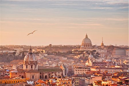 sunrise city street - View from the top of Vittoriano, Rome, Lazio, Italy, Europe. Stock Photo - Rights-Managed, Code: 862-06541995