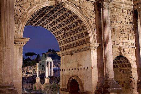 rome italy - Rome, Lazio, Italy, Detail of Septimus Severus Arch at the Foro Romano. Unesco Stock Photo - Rights-Managed, Code: 862-06542079