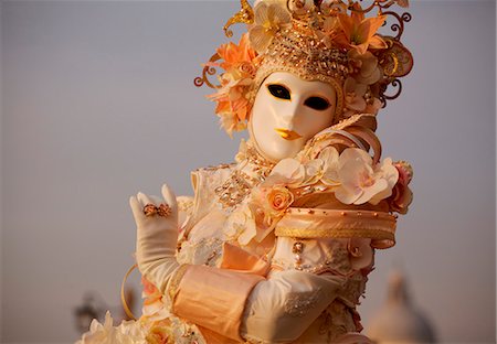 Venice, Veneto, Italy, Detail of mask during carnival. Stock Photo - Rights-Managed, Code: 862-06542104