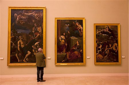 emilia - Modena, Emilia Romagna, Italy, A viewer at the fine art museum Stock Photo - Rights-Managed, Code: 862-06542111