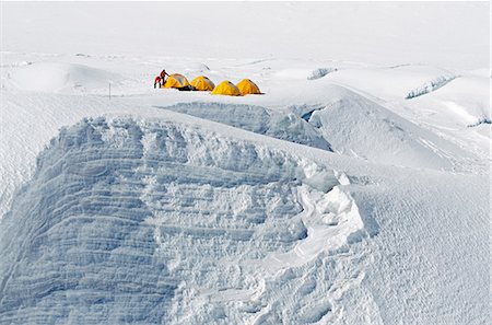 Asia, Nepal, Himalayas, Sagarmatha National Park, Solu Khumbu Everest Region,  tents at Camp 1 on Mt Everest Stock Photo - Rights-Managed, Code: 862-06542453