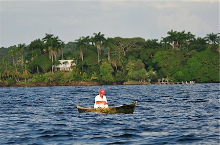 panama - Small fishing boat on Caribbean Sea, Panama, Central America Stock Photo - Rights-Managed, Code: 862-06542667