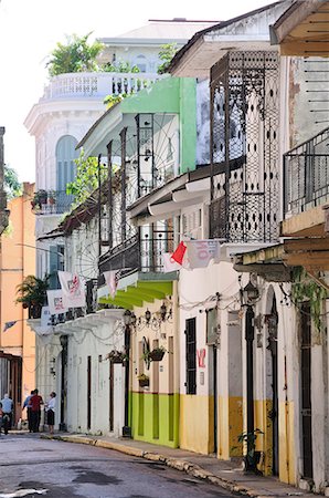 panama - House at Casco Antiguo, Old Town, Panama, Central America Stock Photo - Rights-Managed, Code: 862-06542672