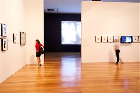 exhibition - South America, Brazil, Sao Paulo; the interior of the Estacao Pinacoteca art gallery in Luz Stock Photo - Rights-Managed, Code: 862-06676098