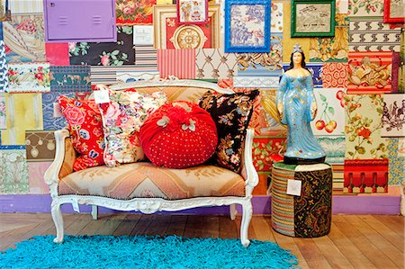 South America, Brazil, Sao Paulo, Jardins, a designer sofa in the Garimpo Fuxique boutique in Sao Paulo Stock Photo - Rights-Managed, Code: 862-06676137