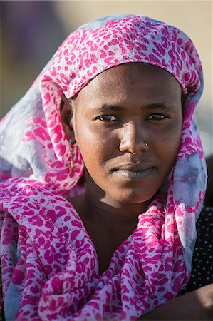 Chad, Kanem, Bahr el Ghazal, Sahel. A young Kreda woman. Stock Photo - Rights-Managed, Code: 862-06676383