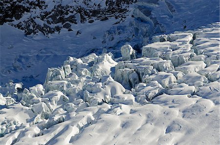 Europe, France, French Alps, Haute-Savoie, Chamonix, crevasse field in the Valle Blanche off piste ski area Stock Photo - Rights-Managed, Code: 862-06676759