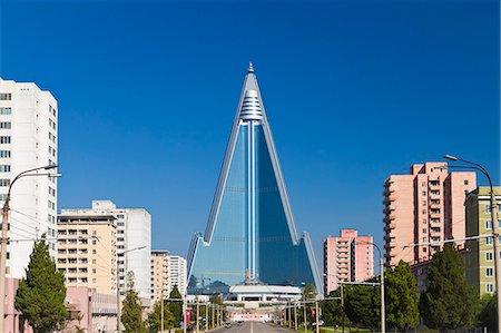 Democratic Peoples Republic of Korea. North Korea, Pyongyang. The Ryugyong Hotel, commonly referred to as the Hotel of Doom. Stock Photo - Rights-Managed, Code: 862-06677234