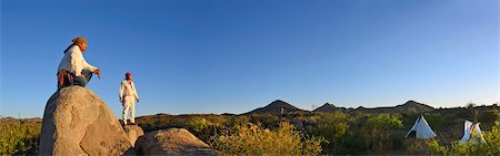 Two Apache Indians at the Apache Spirit Ranch near Tombstone, Arizona, USA Stock Photo - Rights-Managed, Code: 862-06677523