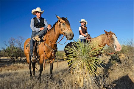 Cowboy and Cowgirl, Apache Spirit Ranch, Tombstone, Arizona, USA Stock Photo - Rights-Managed, Code: 862-06677536