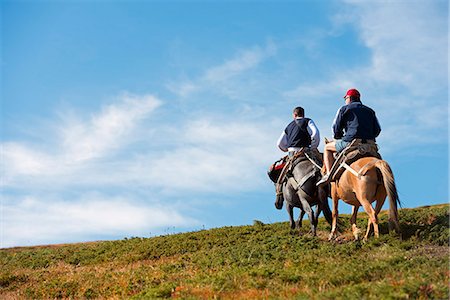 simsearch:862-06825141,k - Europe, Bulgaria, Sedemte Rilski Ezera, horse riders in Seven Lakes hiking area Stock Photo - Rights-Managed, Code: 862-06825055