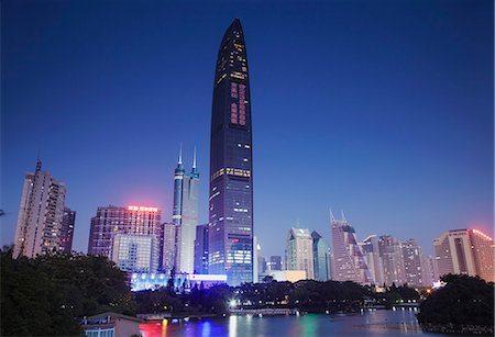 Kingkey 100 Finance Building, Shenzhen, Guangdong, China Photographie de stock - Rights-Managed, Code: 862-06825187