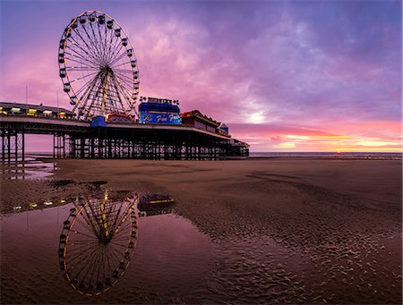 Europe, England, Lancashire, Blackpool, Blackpool Central Pier Stock Photo - Rights-Managed, Code: 862-06825343