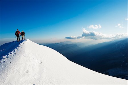Europe, France, Haute Savoie, Rhone Alps, Chamonix Valley, Gouter Ridge on Mont Blanc Stock Photo - Rights-Managed, Code: 862-06825458